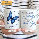 Hyturtle Personalized Inspirational Butterfly Mug - Butterfly Gifts For Women Lovers - Animal Gift For Bird Lover Her - Bird Gifts For Mom on Mother Day - Custom Coffee Cup Ceramic Mug 11 Oz 15 Oz by CozyNest Decor