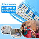 EASTROCK Professional Glockenspiel, 25 Notes Xylophone for Kids, Xylophone Instrument Music Teaching, Gifts, Perfectly Percussion Instrument Blue by TinyTreasures Baby Boutique