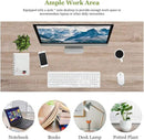 PayLessHere | 39 Inch Computer Desk | Nature | Office Desk with Metal Frame, Adjustable Feet | Water-Resistant, Scratchproof Surface | Sturdy Writing Table for Home Office or Study | Pack of 1 by CozyNest Decor