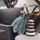 Guichifun Fairy Statue Collection Home Decoration - Leaf Angel Girls with Dragonfly Resin Home Decor for Outside or Inside Rustic Garden Outdoor Yard Decorations Figurines Gift 12 x 8.5 x 18 Inch by GreenHaven Gardens