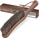 Lint Brush for Clothes with 100% Soft Horse Hair Bristle, Large Walnut Wood Handle, Lint Remover for Hat, Pet Hair, Suits, Cashmere, Wool, Velvet, Suede, Shoe by CozyNest Decor