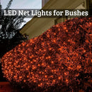 Christmas Net Lights Outdoor - 360 LED Orange Net Lights Waterproof with Remote, 12x5 ft Extendable 8 Modes for Bushes, Gazebo, Lawn, Garden, Shrubs, Tree, Backyard Decorations by GreenHaven Gardens