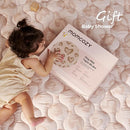 Momcozy Baby Play Mat for Floor, 50x50 Thickened Playpen Mat, Playmate for Baby Tummy Time, Waterproof & Non-Slip, Foldable Outdoor Mat with Carrying Handle, Leopard Heart by TinyTreasures Baby Boutique