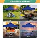 COBIZI 10x10 Pop Up Canopy Tent 10x10 Easy up Canopy, Heavy Duty Outdoor Canopy UPF 50+ All Weather Waterproof Instant Party Tents for Parties Gazebo with Handbag, Navy Blue(Windproof Upgraded) by GreenHaven Gardens