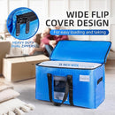 TAILI Extra Large Moving Bags, 2 Pack Blue Heavy Duty Totes For Storage with Visible Window, Wrap Around Handles, Storage Bags for Space Saving, Alternative to Moving Boxes by TinyTreasures Baby Boutique