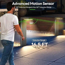Solar Pathway Lights Outdoor 4Pack, 400LM Motion Sensor Walkway Lights with Warm/Cool White, 12H Lasting, IP65 Waterproof Solar Powered Landscape Lighting for Garden, Yard by CozyNest Decor