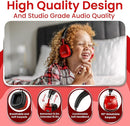 Puro Sound Labs PuroQuiet Plus Kids Noise Cancelling Headphones, Bluetooth Kids On Ear Headphones with Mic, Lightweight On-Ear Design, Studio-Grade Sound (Red) by TinyTreasures Baby Boutique