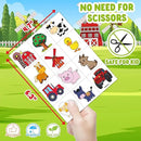72 PCS Farm Barnyard Animal Pre-Cut Temporary Tattoos Sticker Birthday Decorations Party Supplies Favors Gift Boy Girl Farmhouse Cow Chicken Tattoo School Reward Themed (Normal) by GreenHaven Gardens
