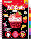 FUNNYB&G Foil Art Craft Activity for Kids - Gift for Girls Crafts for Kids Fun Art Supplies DIY Creative Travel Toy, Birthday Gift Party Favor Toys for Girls Boys 4 5 6 7 8 9 Years Old (Food) by TinyTreasures Baby Boutique