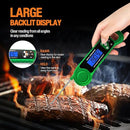 Digital Meat Thermometer for Grilling, Candy Thermometer Instant Read Food Thermometer Waterproof with Backlight for Cooking, Deep Fry, BBQ, Grill, Smoker and Roast (Green) by TinyTreasures Baby Boutique