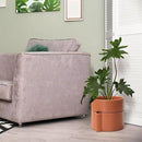8 Inch Self-Watering Planter Pot with Terracotta Insert, Deep Water Reservoir, and Ceramic-Alike BPA-Free Plastic Planter Pot for Plant, Modern Planter for Houseplants, Terracotta, 53-A-T-3 by CozyNest Decor