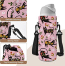 RICHEN Neoprene Water Bottle Carrier Bag with Adjustable Shoulder Strap,Insulated Water Bottle Cover for Stainless Steel/Glass/Plastic Bottles by TinyTreasures Baby Boutique