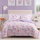 Queen Comforter Set with Sheets for Girls-7 Pieces Queen Bedding Sets with Pink Comforter, Sheets, Pillowcases & Shams for Kids (Cute Botanical Flowers, 90" X 90") by TinyTreasures Baby Boutique