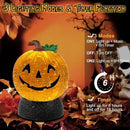 Halloween Snow Globe Lantern Pumpkin Lighted Halloween Snow Globes Battery Operated or USB Powered with 6H Timer Musical Snow Globe Glitter for Spooky Party Home Table Decorations (Pumpkin) by CozyNest Decor