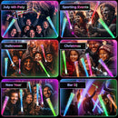 100 PCS Glow Fiber Wands Sticks,LED Light Wands,Glow in The Dark Party Supplies,Fiber Optic Wands,LED Flashing Sticks,Fiber Optic Light Wand Stick for Party,Wedding,New Year Party Favors by TinyTreasures Baby Boutique