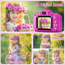 GKTZ Toys for Girls Age 3-8, Kids Camera Digital Video Toddler Camera Children Camcorder Birthday Gifts for 3 4 5 6 7 8 Year Old Girls with 32GB SD Card by TinyTreasures Baby Boutique
