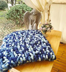 DDL&HEXI Chunky Chenille Blanket 100% Hand Knit with Jumbo Chenille Yarn (50"x60") Super Soft Large Throw Bed Blanket for Couch, Sofa, Home Decor - Machine Washable (03) by CozyNest Decor