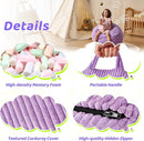 Bean Bag Chairs Teardrop Bean Bag Chair Beanbag Chair with Memory Foam Filled Machine Washable Cover for Living Room, Bedroom (Small,Purple) by TinyTreasures Baby Boutique