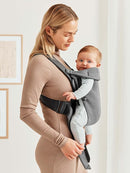 BabyBjörn Baby Carrier Mini, Dark Gray, 3D Jersey Infant Carrier (7-25 lbs), Ergonomic, Easy-to-Use by TinyTreasures Baby Boutique