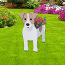 Jack Russell Dog Planter Plant Pots,Cute Garden Dog Flower Planter,Dog Planters Birthday Gifts for Women,Office,Indoor/Outdoor Decor（9.45 * 6.97 * 12.2in） by GreenHaven Gardens