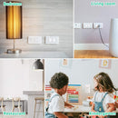 Outlet Covers (42 Pack) with Hidden Pull Handle Baby Proofing Plug Covers 3-Prong Child Safety Socket Cover Electrical Outlet Protectors Baby Proof Plug Protectors by TinyTreasures Baby Boutique
