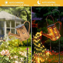 Solar Garden Lights Outdoor, Solar Watering Can Lights Garden Decor Gifts for Grandma Mom, Sun Moon Waterproof Hanging Lantern with String Lights, Yard Decoration for Patio Porch Lawn Backyard Pathway by GreenHaven Gardens