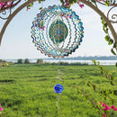 Wind Spinners Peacock Mandala Wind Spinner 3D Hanging Wind Sculpture Creates Mesmerizing Holographic Effect, Outdoor Garden Decor Kinetic Yard Art Decoration, Fun Mandala Gifts for Women Men by GreenHaven Gardens
