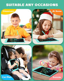 Bravokids 10 Inch LCD Writing Tablet for 3 Year Olds - Electronic Drawing Pad and Doodle Board as Educational Birthday Gifts for Girls and Boys (Green) by TinyTreasures Baby Boutique