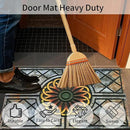 Door Mat Welcome Mat, Heavy Duty Door Mat 23.6 x 35.4 Inch Front Door Mat Rug Doormat for Outdoor Entrance Home Non-Slip Rubber Rug for Front Door, Outside, Entryway, Patio (Flower) by CozyNest Decor