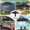 COBIZI 6.6x6.6ft Pop Up Canopy Tent, Heavy Duty Canopy Easy Set up All Weather Waterproof Outdoor Canopy Tent for Parties, Beach, Garden, Camping with 1 Handbag, 3 Adjustable Heights, UPF50+, Black by GreenHaven Gardens