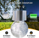GIGALUMI 24 Pack Solar Outdoor Lights, Solar Hanging Lights for Christmas Decoration-Cracked Glass Solar Lights Outdoor Waterproof for Garden, Yard, Fence, Tree(Cold White) by GreenHaven Gardens