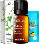 Gya Labs Melissa Essential Oil - 0.34 Fl Oz - 100% Pure Natural Melissa Oil for Candle Making Scent by CozyNest Decor