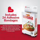 BioSwiss Bandages, Pizza Shaped Self Adhesive Bandage, Latex Free Sterile Wound Care, Fun First Aid Kit Supplies for Kids, 24 Count by TinyTreasures Baby Boutique