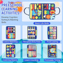 Montessori Busy Board - Ideal Busy Book Toddler Toys & Gifts for Boys & Girls, Toddler Travel Essential for Airplane & Car, Sensory Toys, Great for Baby Gifts for Boys by TinyTreasures Baby Boutique