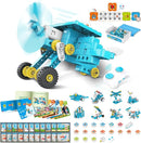 WhalesBot A7 36-in-1 Kids Coding & RC Robot Kit, 160+ Piece Educational Building Set with Sensors & 2 Controllers & Motors, Interactive Storytelling & Play Cards, Toy Gift for Boys & Girls Ages 3-8 by TinyTreasures Baby Boutique