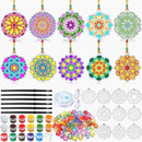 30 Sets Suncatchers Window Art Kits, DIY Sun Catchers Bulk Crafts Paint Your Own Window Ornaments for Boys Girls Classroom Home Party Birthday Activity Decor(Mandala Style) by GreenHaven Gardens