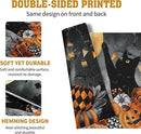 Black Cat Halloween Placemats Set of 4 Spooky Pumpkin Boo Bat Moon Horror Place Mats 12x18 Inch Seasonal Washable Linen Table Mat for Party Kitchen Dining Outdoor Indoor Decor by CozyNest Decor