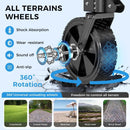 Collapsible Wagon Cart Foldable with 300lbs Load-Bearing, Heavy Duty Folding Wagons Carts with All Terrain Wheels, Utility Beach Wagon for Outdoor Garden, Camping Shopping Sports,U-2 Blue by GreenHaven Gardens