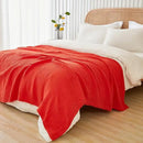 EMME Cotton Throw Blanket for Couch Soft Muslin Blankets 50"x60" Lightweight Breathable Blanket All Season Gauze Blanket, Orange Rust by CozyNest Decor