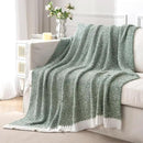 MIULEE Green Super Soft Throw Blanket for Bed, Twin Size Cozy Fluffy Warm Blankets Knit Blankets for Couch, Sofa, Chair, Living Room, Camping, Picnic, 60 x 80 inch by CozyNest Decor