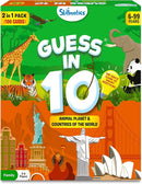 Skillmatics Guess in 10 Animals & Countries Combo, Perfect for Boys, Girls, Kids & Families Who Love Card Games, Educational Toys, Travel Games, Trivia, Gifts for Ages 6, 7, 8, 9, 10 & Up by TinyTreasures Baby Boutique