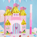 WERNNSAI Princess Castle Piñata - Princess Birthday Party Decorations Pink Princess Piñata with Blindfold and Bat for Birthday Girls Family Game Princess Theme Birthday Party Supplies 16.4” x 12.4” by TinyTreasures Baby Boutique