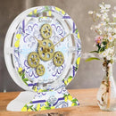 The Gears Clock Wall Clock Italy Collection with Moving Gears (Sorrento, 10 inch Round) by CozyNest Decor