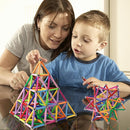160 Pcs Magnet Building Sticks Kids Toys, Lengthen Magnetic Construction Building Blocks Set 3D Brain Training Learning Educational DIY STEM Toys by TinyTreasures Baby Boutique