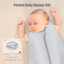 SWEET DOLPHIN Baby Sleep Sack 18-24 Months - 100% Cotton 2-Way Zipper TOG 0.5 Infant Wearable Blanket, Newborn Essentials Toddler 3 Pack Sleeping Sacks - Grey by TinyTreasures Baby Boutique