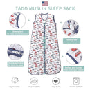 Toddler Sleep Sack, 70% Rayon from Bamboo and 30% Cotton Baby Wearable Blanket Winter 2.5 TOG Sleeping Sacks Warm Car(2-4T) by TinyTreasures Baby Boutique