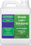 Commercial Grade Lawn Energizer- Grass Micronutrient Booster with Iron and Nitrogen- Liquid Turf Spray Concentrated Fertilizer- Any Grass Type, All Year- Simple Lawn Solutions (2.5 Gallons) by GreenHaven Gardens