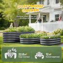 KING BIRD Raised Garden Bed Kit 2025 Upgraded Quick-Setup Galvanized Planter Garden Box Outdoor for Gardening, Vegetables, Flowers, 94x36x12 in, Dark Grey by GreenHaven Gardens