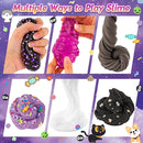 LAWOHO 6 Packs Purple Black Slime Kit - Cloud, Butter & Clear Slime, Slime for Kids with Spooky Slimes Add-ins, Slime Kit for Boys & Girls Birthday Halloween Party Favors Christmas Easter Gifts by TinyTreasures Baby Boutique