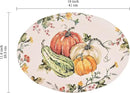 Bico Pumpkin Feast Ceramic 16 inch Oval Platter, Microwave & Dishwasher Safe by CozyNest Decor